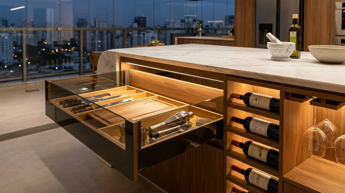 Gavetões Ligeiros & Nichos para Bebidas - Lar Móveis Design